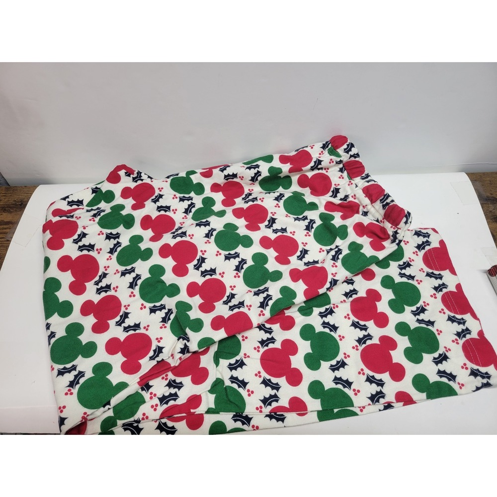 NWT Disney Collection Hanna Andersson Mickey Mouse Christmas Pajama Pants Size L